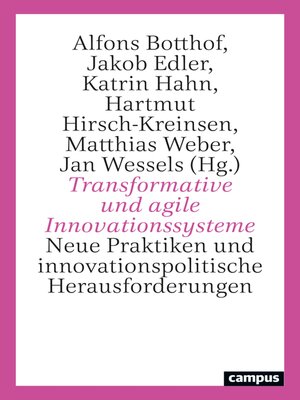 cover image of Transformative und agile Innovationssysteme